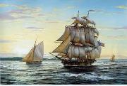 unknow artist Seascape, boats, ships and warships. 65 USA oil painting reproduction